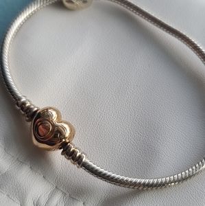 Pandora heart clasp bracelet